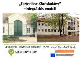 *Eszterlánc-Körösladány* *integrációs modell
