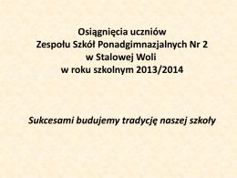 Opiekun - ZSP Nr 2 im Tadeusza Kościuszki w Stalowej Woli