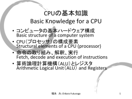 CPUの基本知識