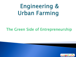 Urban Farming & Engineering - UNO-EF