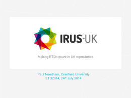 Powerpoint 2010 - IRUS-UK