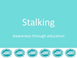 Stalking Statistics - National Stalking Helpline
