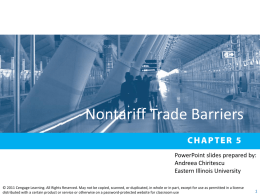 Chapter 05 Nontariff Trade Barriers