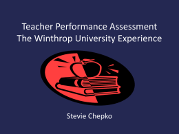Teacher Performance Assessment Power Point 5/31/13 8:45 AM
