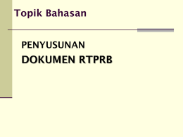 MB 1 Penyusunan Dokumen RTPRB