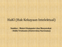 Materi7_Upload-HaKI (Hak Kekayaan Intelektual)