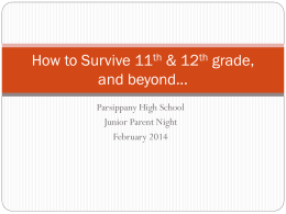 How to Survive 11 & 12th grade, and beyond