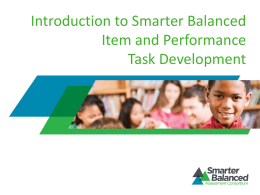 Introduction-to-Smarter-Balanced-Performance-Task