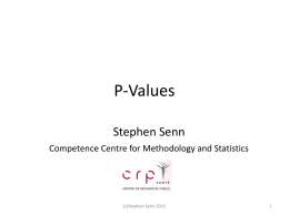 P-Values Slides