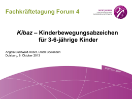 Forum Kinderbewegungsabzeichen Kibaz