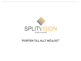 SplitVision Borås Stadsnät