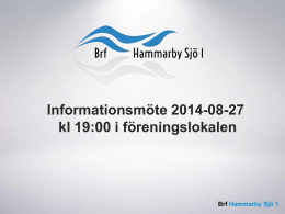 Brf Hammarby Sjö 1 Router från AllTele