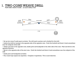 1. Two Cone Weave Drill