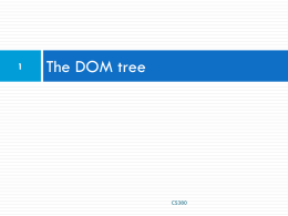 The DOM tree - Web Programming Step by Step