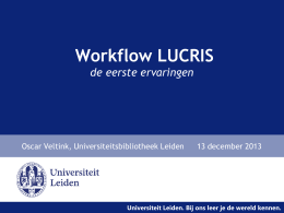 Workflow LUCRIS