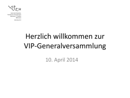 Präsentation GV  - VIP