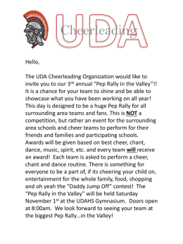 Pep Rally in the Valley Invite