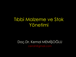 Doç. Dr. Kemal Memişoğlu