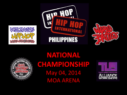 national championship - Hip Hop International Philippines
