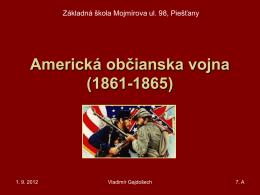 Americká ob*ianska vojna (1861-1865)