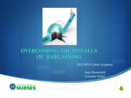 What is Offensive Bargaining? - National Federation of Nurses
