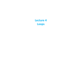 Lecture 4