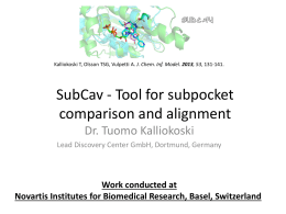SubCav - Tool for sub-pocket comparison and alignment