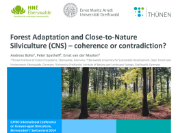 Forest Adaptation and Close-to-Nature Silviculture