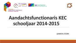 PowerPoint-presentatie - SWV Midden Limburg VO