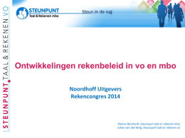 106, 206 en 309 Steunpunt rekenen