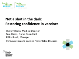 Not a shot in the dark: Restoring confidence in vaccine safety