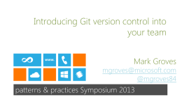 Introducing Git version control into your team