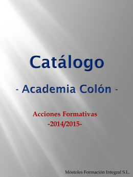 Catálogo Sayda-Colón - Academia Colón Móstoles