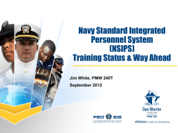 Navy Standard Integrated Personnel System.ppt