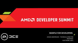 Mantle for Developers - 12 MB