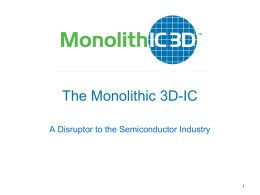 Slide - MonolithIC 3D Inc.