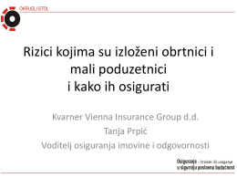 Slide 1 - Institut za osiguranje