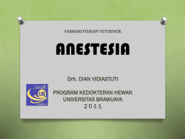 anastetika - Universitas Brawijaya