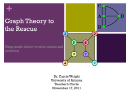 Graph Theory to the Rescue