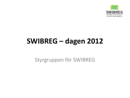 SWIBREG * dagen 2012