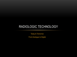 Radiologic Technology - Society of Radiological Technologists Sri