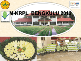 mkrpl - BPTP Bengkulu - Kementerian Pertanian