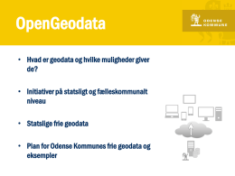 OpenGeodata - Odense DataPlatform