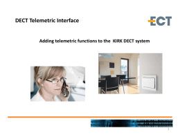 DECT Telemetric Interface Health Care: Pull