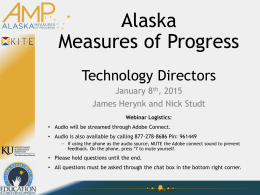 AMP TD 1-8-2015 - Alaska Measures of Progress