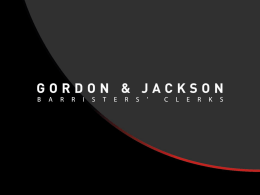part iv claims - Gordon & Jackson