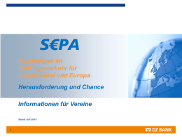 SEPA Kundenpräsentation für Vereine (PowerPoint)