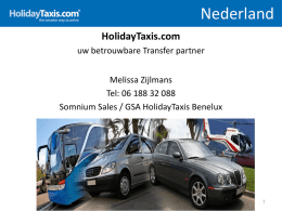 Presentatie Reisbureau 1.3 sep 2012