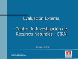 Evaluacion Externa CIRN presentación final