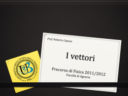 Lezione sui vettori